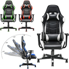 Load image into Gallery viewer, Panana Adjustable Office Chair Ergonomic High-Back Faux Leather Racing Home Bedroom Computer Game Chairs Reclining Seating