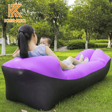 Load image into Gallery viewer, 2019 New inflatable Bean Bag Sofa Chair Cover Lounger air sofa Without Filler Lazy bag Beanbag Bed Pouf Puff Couch Camping Sofa